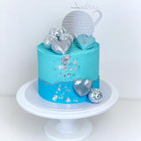 45PCS Disco Ball Cake Decoration Ornaments Reflective Mirror Ball Cake