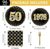 96 Pcs Vintage 50th Birthday Party Decorations Vintage 1976 Birthday