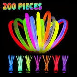 200 Pcs Glow Sticks Bulk Party Pack, 8'' Glow in the Dark Party