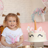 Birthday Candles for Girl Number 4 Candle for Cake Unicorn Party