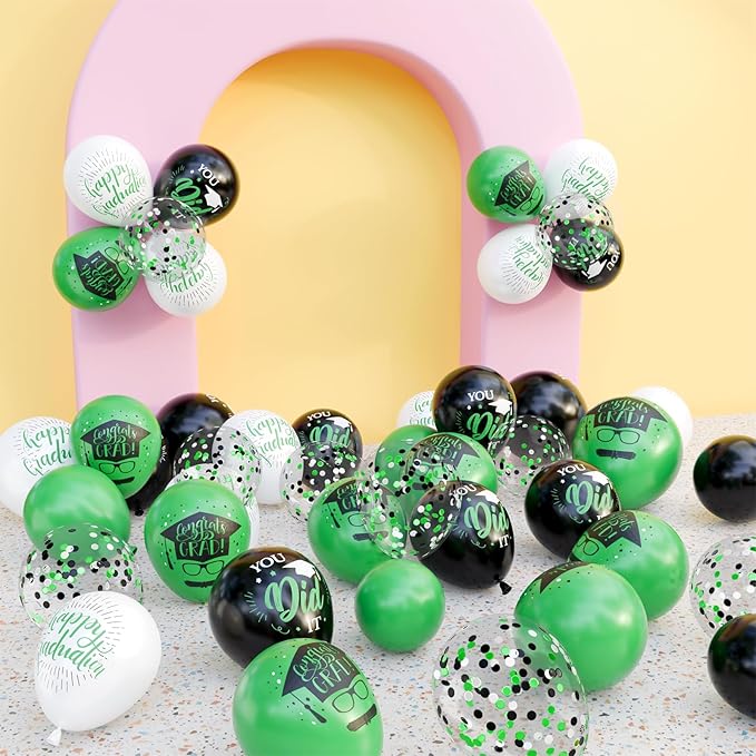 OuMuaMua 75 Pack Graduation Party Decorations Balloons Set - 12 Inch