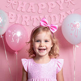 Miidenks 23rd Birthday Decorations for Women, Pink Bow Coquette 23