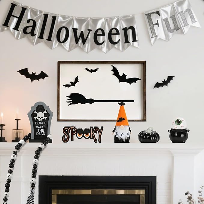 Halloween Decorations 6PCS Tiered Tray Decor Cute Tabletop Halloween