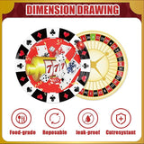 186Pcs Casino Theme Party Decorations Tableware Set Las Vegas Poker