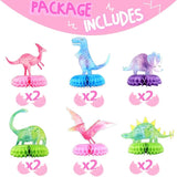 Dinosaur Baby Shower Centerpieces 12 PCS Dino Party Honeycomb