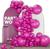 PartyWoo Hot Pink Balloons 140pcs Different Sizes of 18 12 10 5 Inch