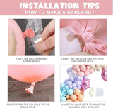 Mermaid Themed Balloons Garland Arch Kit 150Pcs for Sea Princess