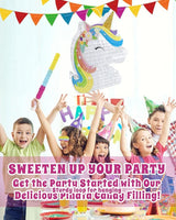 Unicorn Piñata Party Supplies Piñata Bundle with Blindfold and Bat