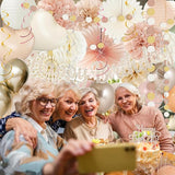 Champagne Gold Beige Fall Boho Birthday Party Decorations 62pcs