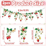 Strawberry Garland Banner Berry First Birthday Decor Strawberry