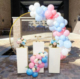 Pink & Blue Latex Balloon Set - 12 Inch Gender Reveal Balloon Pink