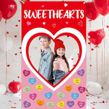 Valentine's Day Candy Heart Photo Prop Selfie Frame Valentine's Day
