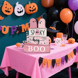 4 Pcs Pink Halloween Decor Ghost Table Decorations Halloween Tiered