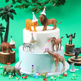 18 Pcs Jungle Animal Birthday Party Decorations Mini Birthday Hat