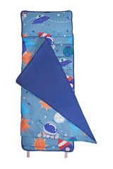 EVERYDAY KIDS Nap Mat w/Removable Pillow -Outer Space Adventures-