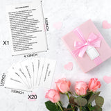 Solsew 20 Pcs Coquette Cake Pulls on Ribbon Decorations Tradition Whit