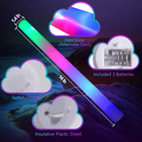 wellent 200 PCS LED Foam Glow Sticks Bulk, Glow in the Dark Party