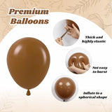 60pcs Brown and Gold Balloons for Neutral Bridal Shower, Birthday,