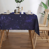 Galaxy Universe Rectangle Tablecloth 54x72 Inch Starry Night