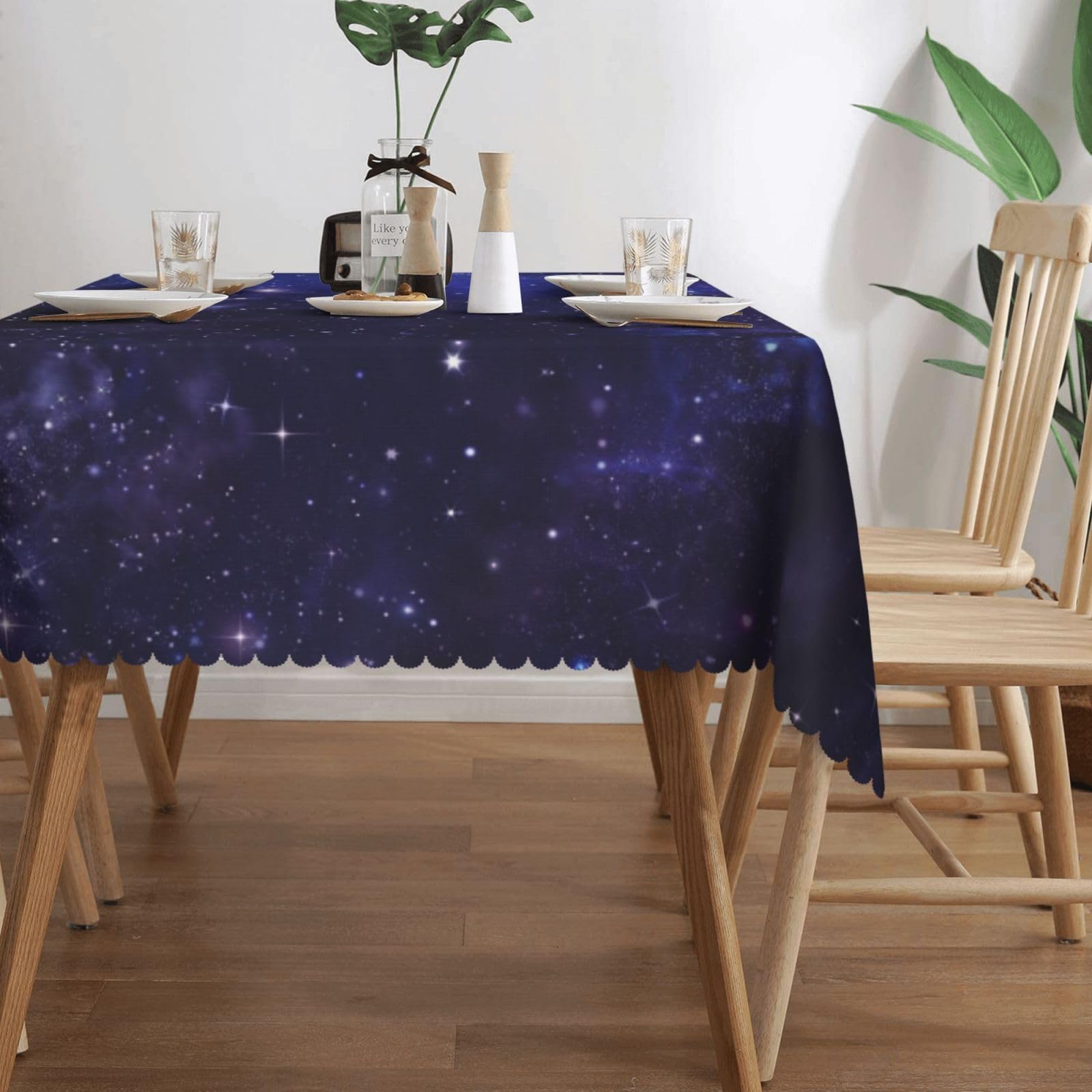 Galaxy Universe Rectangle Tablecloth 60x104 Inch Starry