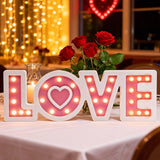 Light UP Valentine's Day Wooden Love Sign Valentines Day Love