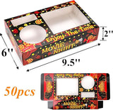50 Pcs Movie Night Snack Tray Disposable Movie Snack Holder Box