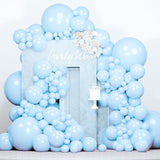 PartyWoo Baby Blue Balloons 140pcs Different Sizes of 18 12 10 5 Inch