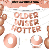 Fulmoon Set of 3 Pre Strung Older Wiser Hotter Glitter Banner Funny #3