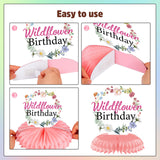 Rngmsi Flower Birthday Table Decorations - 9PCS Wildflower Spring