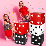 6pcs Large Dice Favor Boxes 11x11x11 Inch Casino Theme Party
