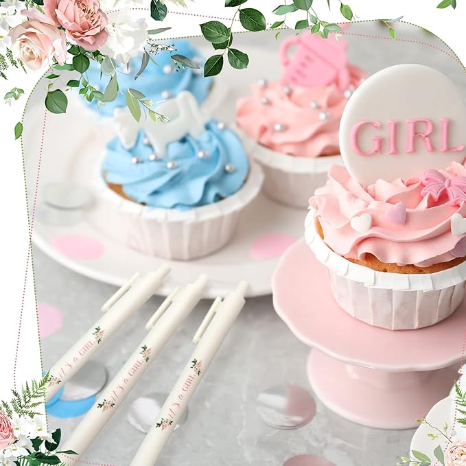 Ireer 36 Pcs Floral Baby Shower Pens Gifts Bulk Party Favors for