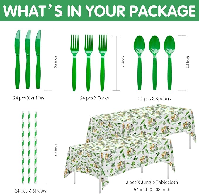 Safari Birthday Decorations Tableware Jungle Theme Party Supplies