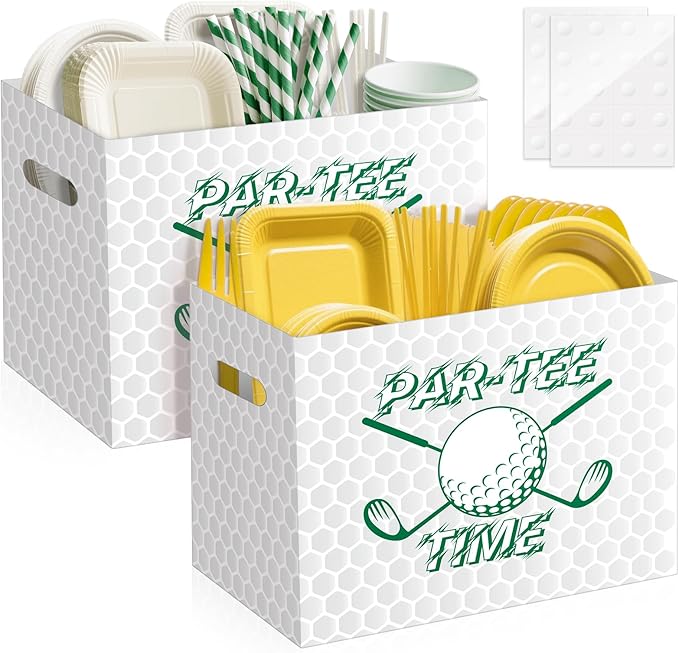 2PCS Golf Utensil Holder Paper Utensil Caddy for Golf Party