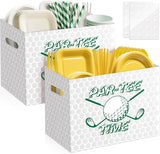 2PCS Golf Utensil Holder Paper Utensil Caddy for Golf Party