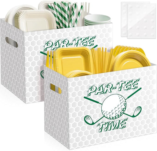 2PCS Golf Utensil Holder Paper Utensil Caddy for Golf Party