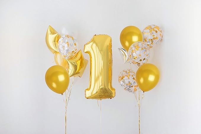 Pack of 100 Gold Birthday or Bachelorette Party Balloons with