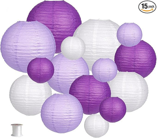 Paper Lanterns Decorative, Round Hanging Paper Lanterns Decorations