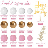 MIAHART Ball Cake Toppers Boho Grass Cake Topper Ball Cake Insert Whit