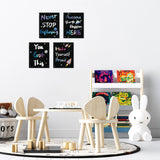 CHDITB Outer Space Framed Canvas Wall Art, Universe Theme Artwork,