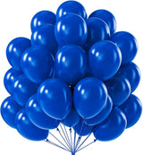 PartyWoo Royal Blue Balloons 100pcs 12 Inch Dark Blue Latex Helium