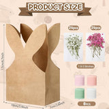 Affrolling 48 Set Boho Bow Easter Bunny Party Favor Bags DIY Bunny