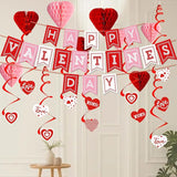 Valentines Day Decorations Kit 31 PCS Valentine's Swirl Hanging