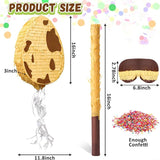 Lenwen Dinosaur Easter Egg Piñata 16 x 12 x 3 in Pull String Easter