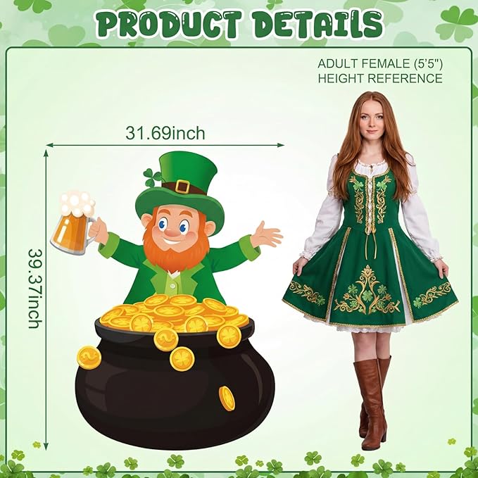 137 Pcs St Patrick's Day Balloons Party Decorations Shamrock Foil