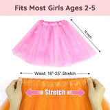 Koogel 4PCS Tutu for Toddler Girls, Multicolor Skirts for Toddler