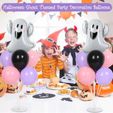 Halloween Ghost Party Balloons Stand Kit 2 Sets with 2 White Ghost