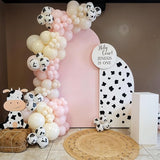 HILAVO Cowgirl Balloon 12 Inch Pastel Light Baby Pink White Nude