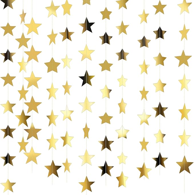 Patelai Glitter Star Garland Banner 2026 Graduation Decor 130 Feet #8