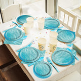 200 PCS Ocean Themed Paper Plates and Napkins Under the Sea Party