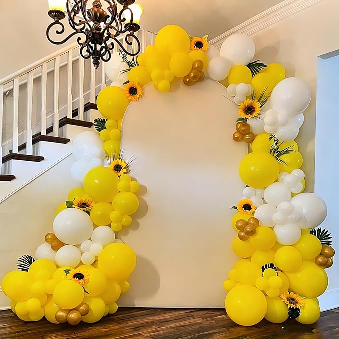 YMSZ Yellow Balloons, 67pcs 12 Inch Light and Mustard Yellow Balloons
